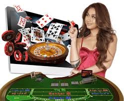 Live baccarat dealer studio showing card table and player betting interface